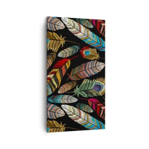 Bild auf Leinwand - Leinwandbild - Der Vogelkarneval - 45x80 cm