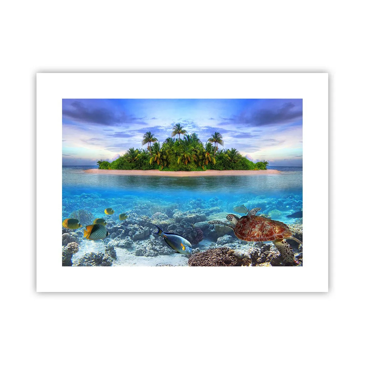 Poster - Heavenly Island lädt dich ein - 40x30 cm