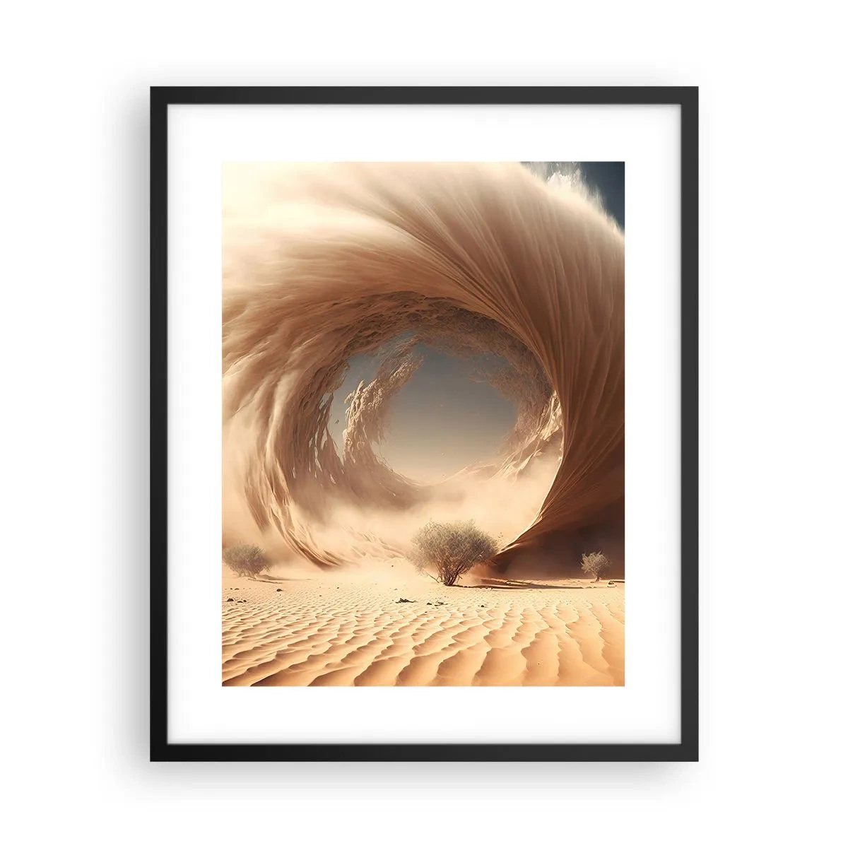 Poster in einem schwarzem Rahmen - Geöffnetes Portal - 40x50 cm