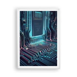 Poster in einem weißen Rahmen - Ich denke nur… - 70x100 cm