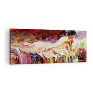 Bild auf Leinwand - Leinwandbild - Venus in Gedanken - 100x40 cm