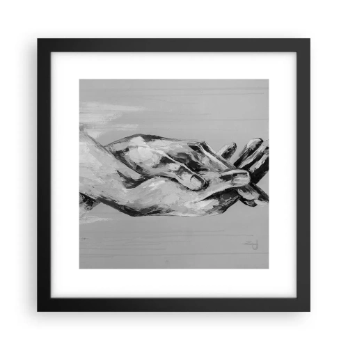 Poster in einem schwarzem Rahmen - Anfang… - 30x30 cm