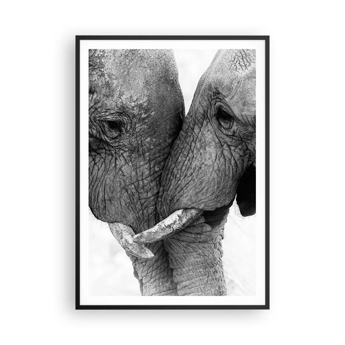 Poster in einem schwarzem Rahmen - Herzliches Geständnis - 70x100 cm