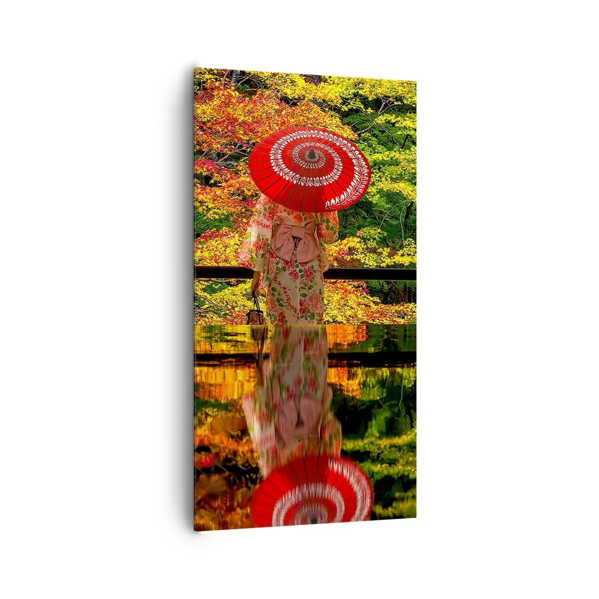 Bild auf Leinwand - Leinwandbild - Im Tempel der Natur - 65x120 cm