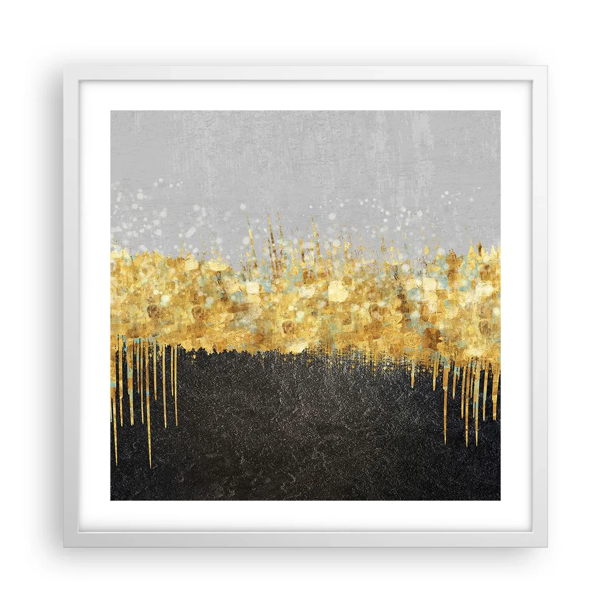 Poster in einem weißen Rahmen - Nach innen und nach oben - 50x50 cm