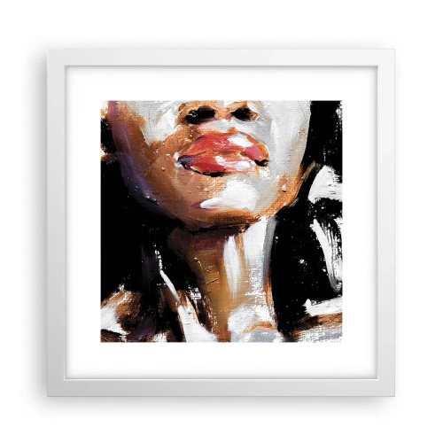 Poster in einem weißen Rahmen - Stolz ohne Vorurteile - 30x30 cm