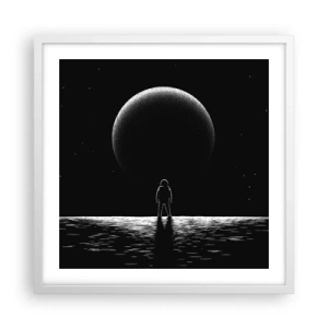 Poster in einem weißen Rahmen - Angesicht zu Angesicht - 50x50 cm