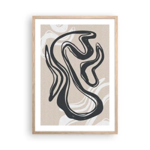 Poster in einem Rahmen aus heller Eiche - Vervielfachter Ausdruck - 50x70 cm