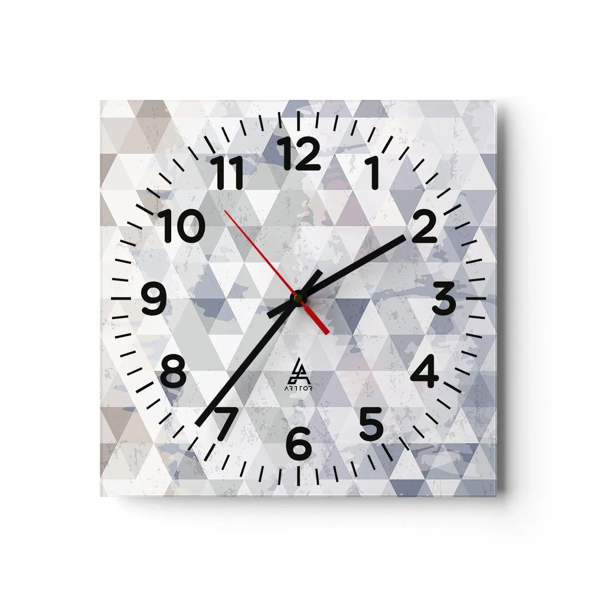 Wanduhr - Glasuhr - Im Rhythmus auf drei - 30x30 cm