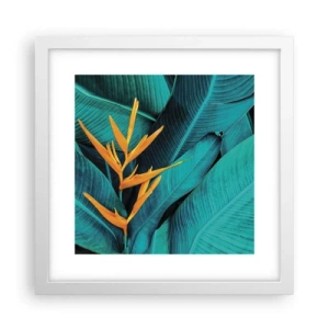 Poster in einem weißen Rahmen - Eden-Blume - 30x30 cm