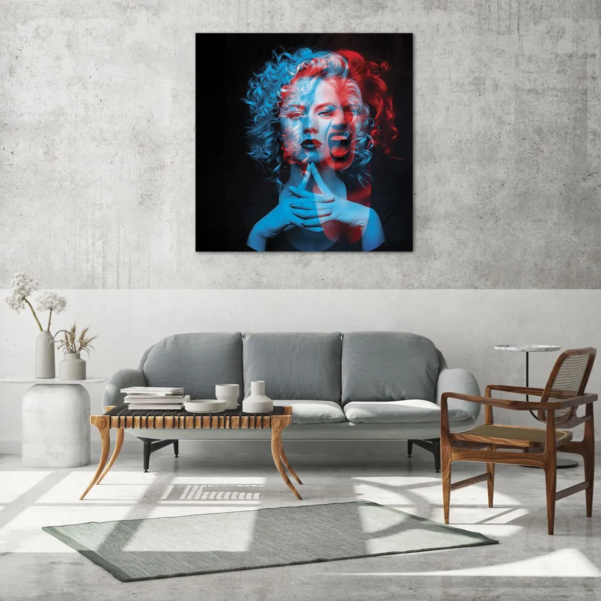 Glasbild - Bild auf glas - Alter Ego - 30x30 cm