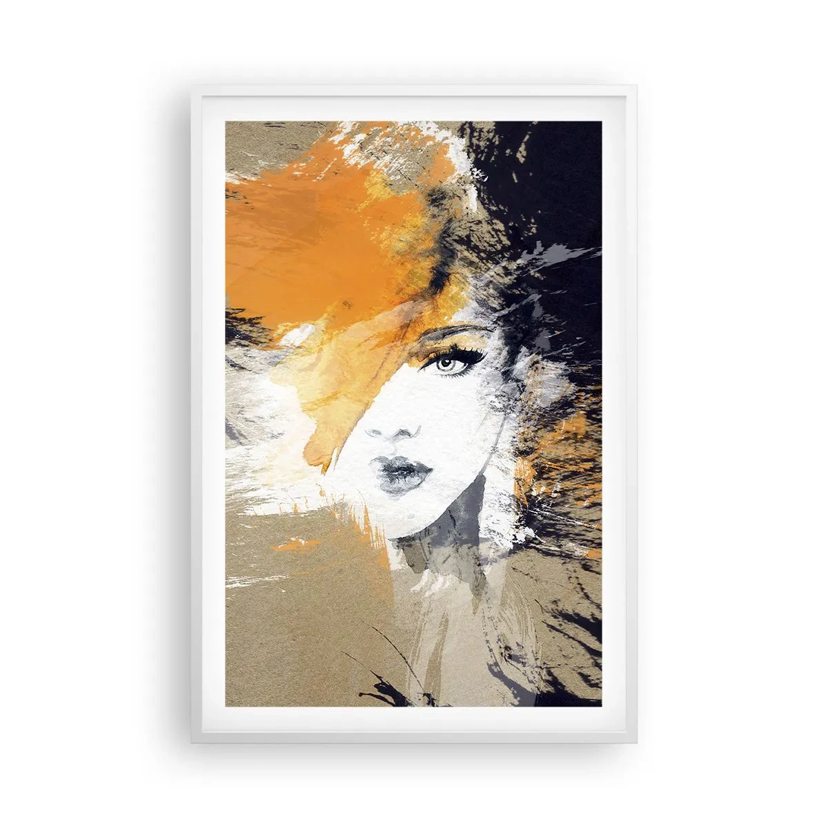 Poster in einem weißen Rahmen - Und es ist Licht - 61x91 cm