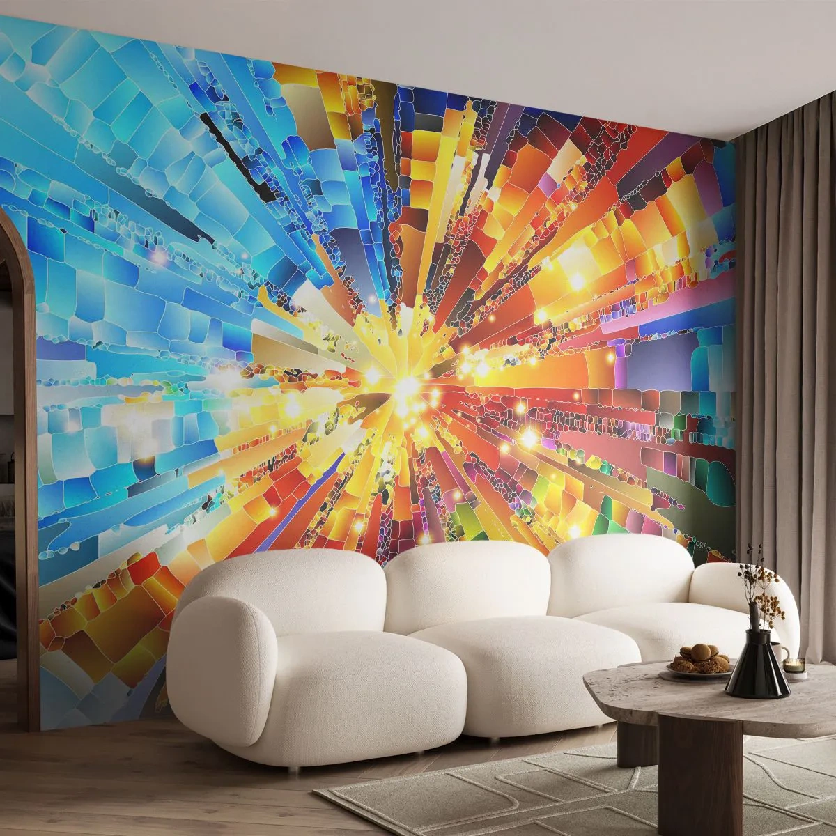 Fototapete Standard Eco - In Medienauflösung - Abstraktion, Stück, 3D - 400x280 cm
