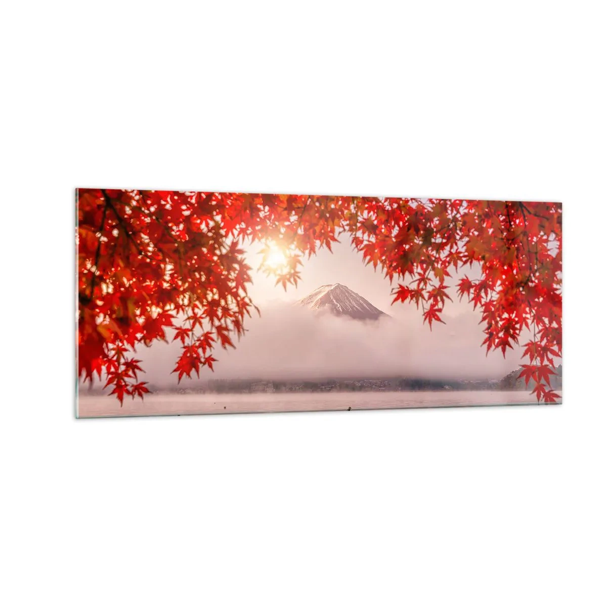 Glasbild - Bild auf glas - Im japanischen Klima - 100x40 cm
