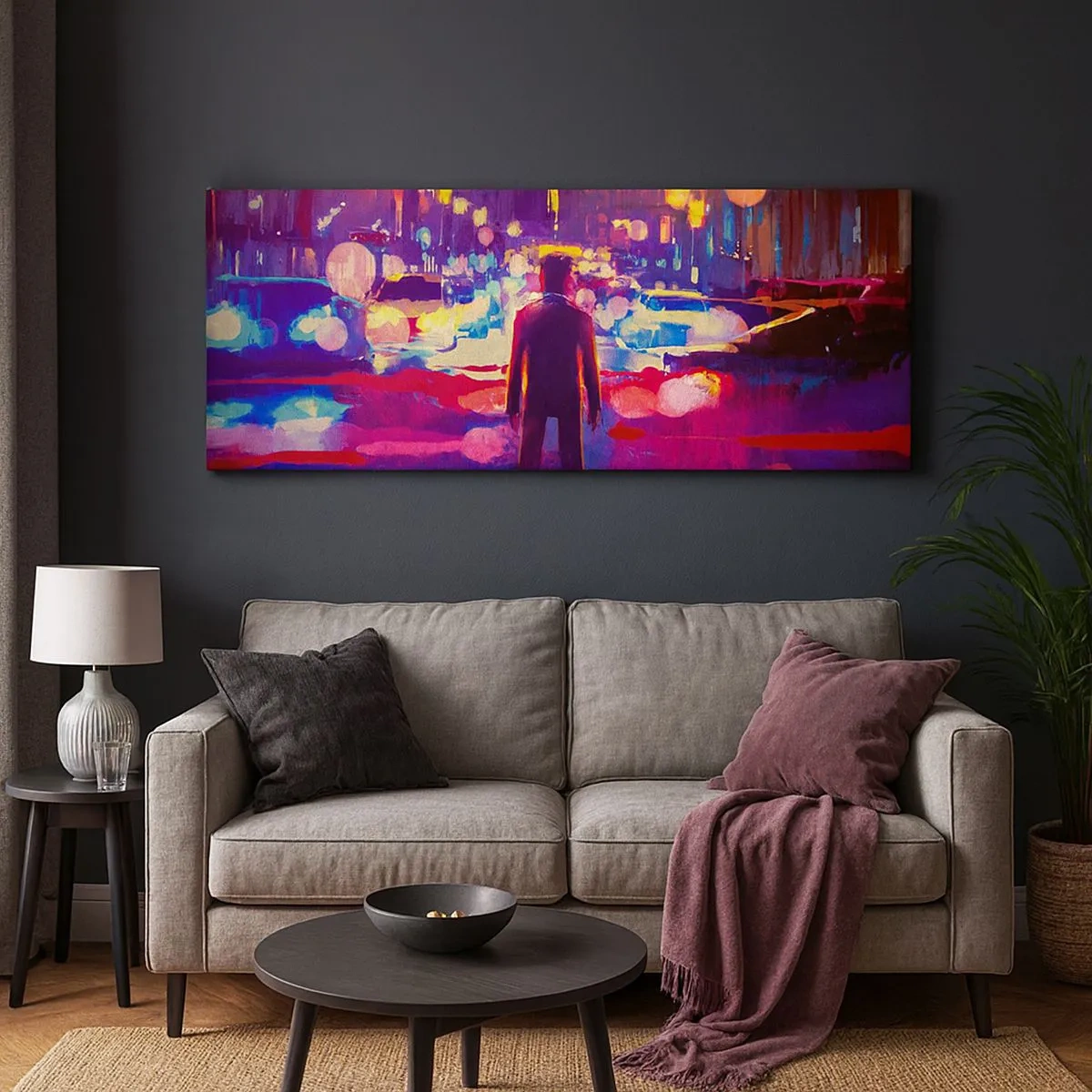 Bild auf Leinwand - Leinwandbild - Eingetaucht in das Licht - 100x40 cm