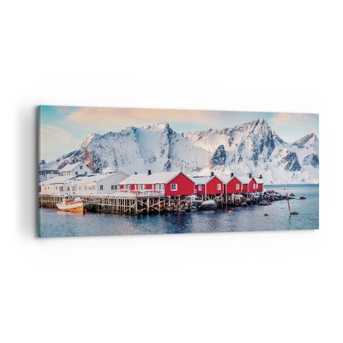 Bild auf Leinwand - Leinwandbild - Nördlicher Rückzug - 100x40 cm