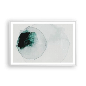 Poster in einem weißen Rahmen - In einem Tropfen Wasser - 91x61 cm