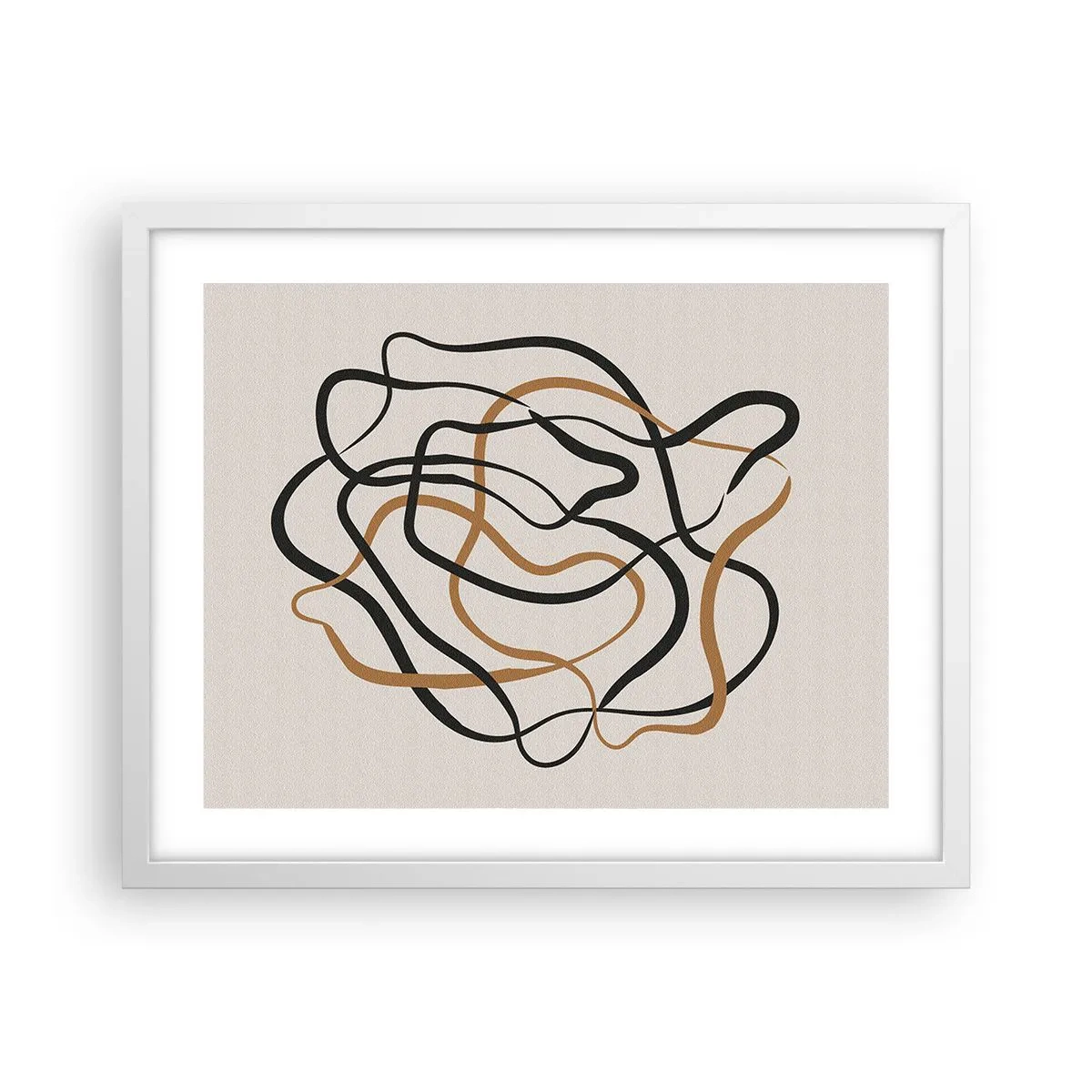 Poster in einem weißen Rahmen - Alles ging schief - 50x40 cm