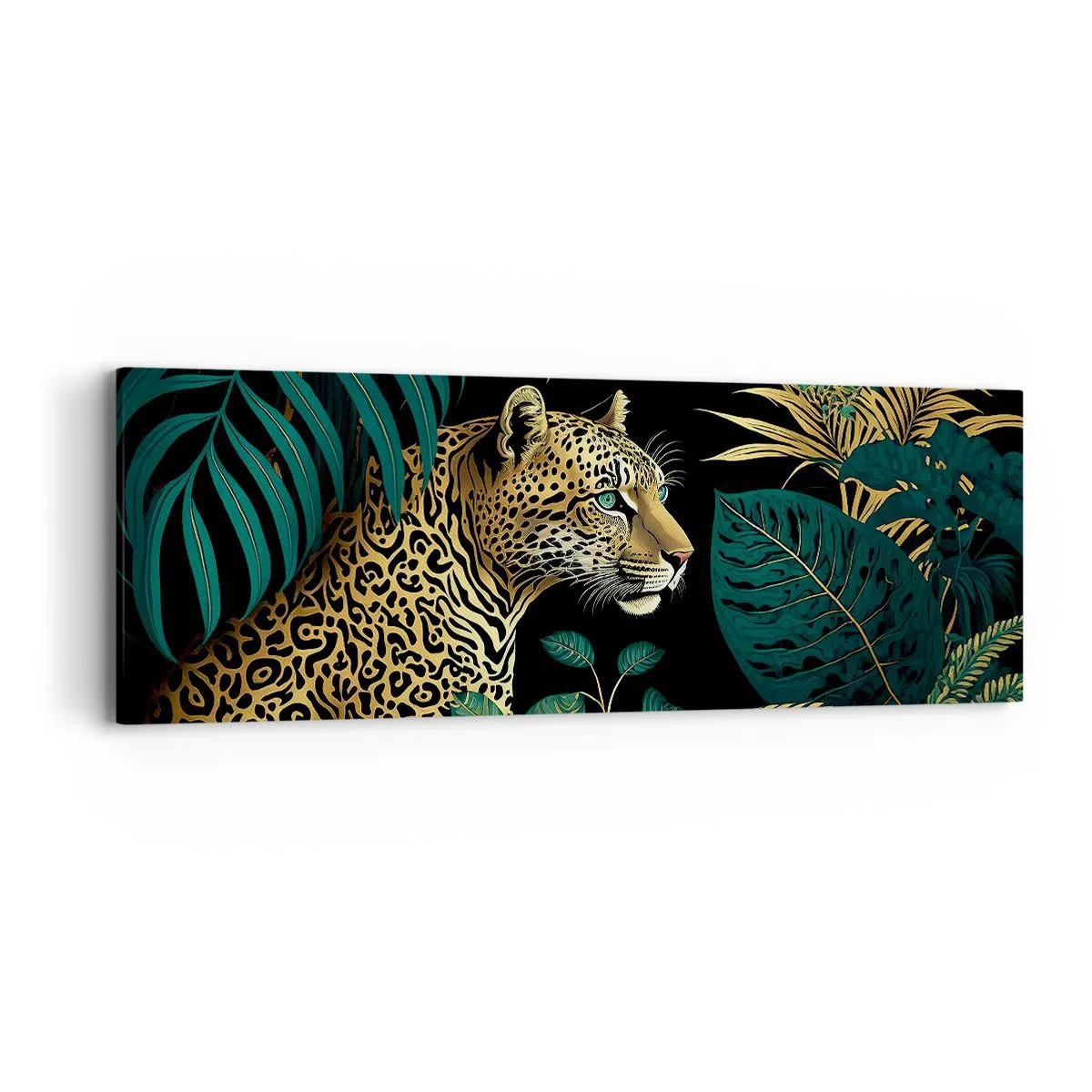 Bild auf Leinwand - Leinwandbild - Gastgeber im Dschungel - 90x30 cm