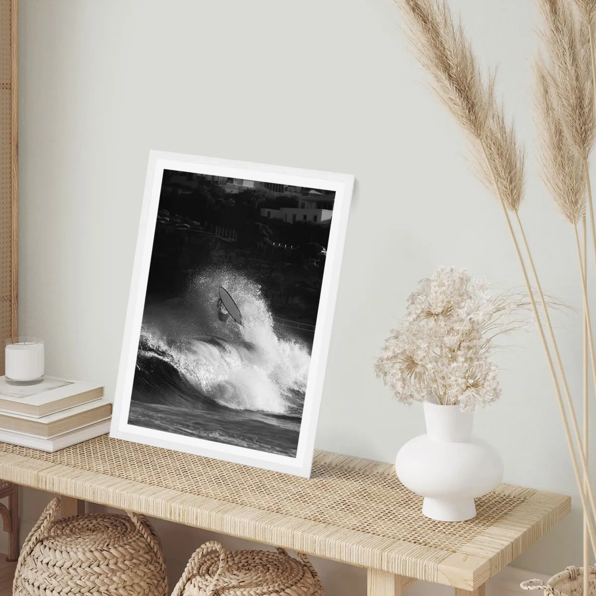 Poster in einem weißen Rahmen - Herausforderung angenommen! - 50x70 cm