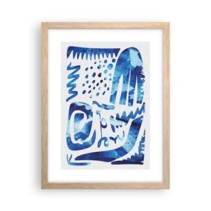 Poster in einem Rahmen aus heller Eiche - Zurück zu den Wurzeln - 30x40 cm