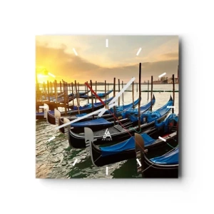 Wanduhr - Glasuhr - Bevor das Summen kommt - 40x40 cm