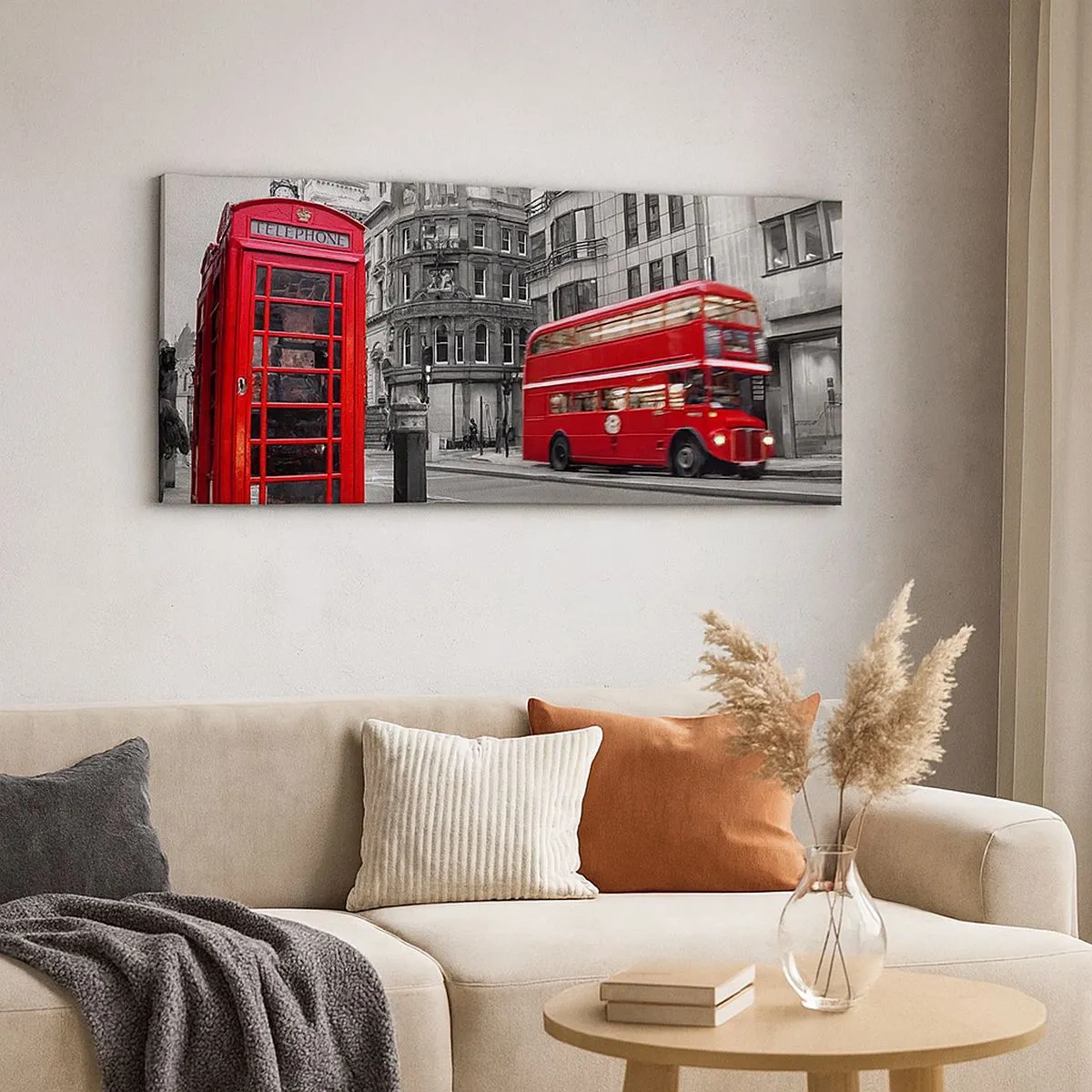 Bild auf Leinwand - Leinwandbild - Das Rotste in Europa - 100x40 cm