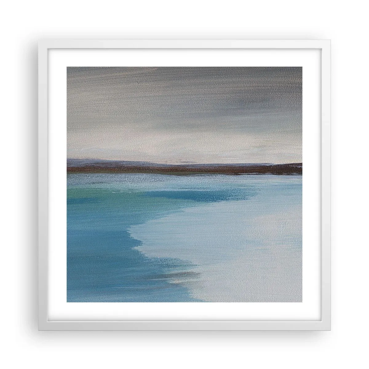 Poster in einem weißen Rahmen - Horizontale Landschaft - 50x50 cm