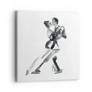 Bild auf Leinwand - Leinwandbild - In einem Schlag - 40x40 cm