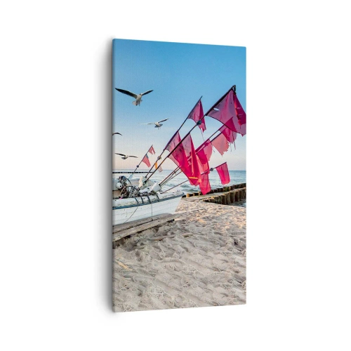 Bild auf Leinwand - Leinwandbild - Wohlverdiente Ruhe - 55x100 cm