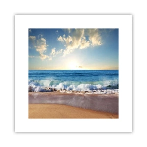 Poster - Bewegung und Stille zugleich - 30x30 cm