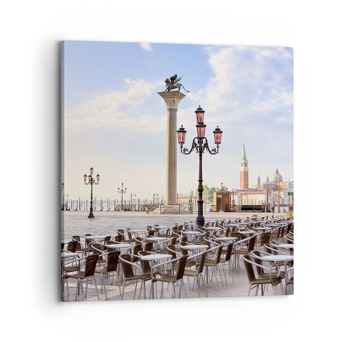 Bild auf Leinwand - Leinwandbild - Wir laden Sie ein, alles ist bereit - 70x70 cm