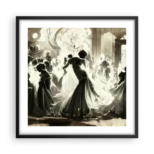 Poster in einem schwarzem Rahmen - Die große Maskerade - 50x50 cm