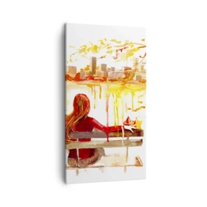 Bild auf Leinwand - Leinwandbild - Ein Moment der Besinnung - 45x80 cm