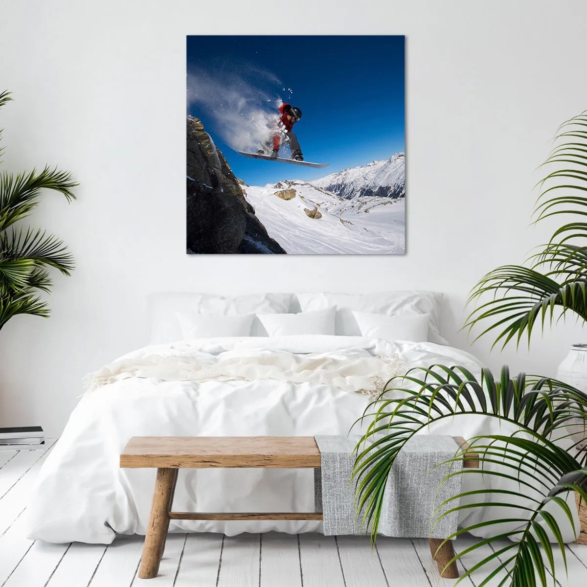 Bild auf Leinwand - Leinwandbild - Und du wurdest Teil des Raums - 60x60 cm