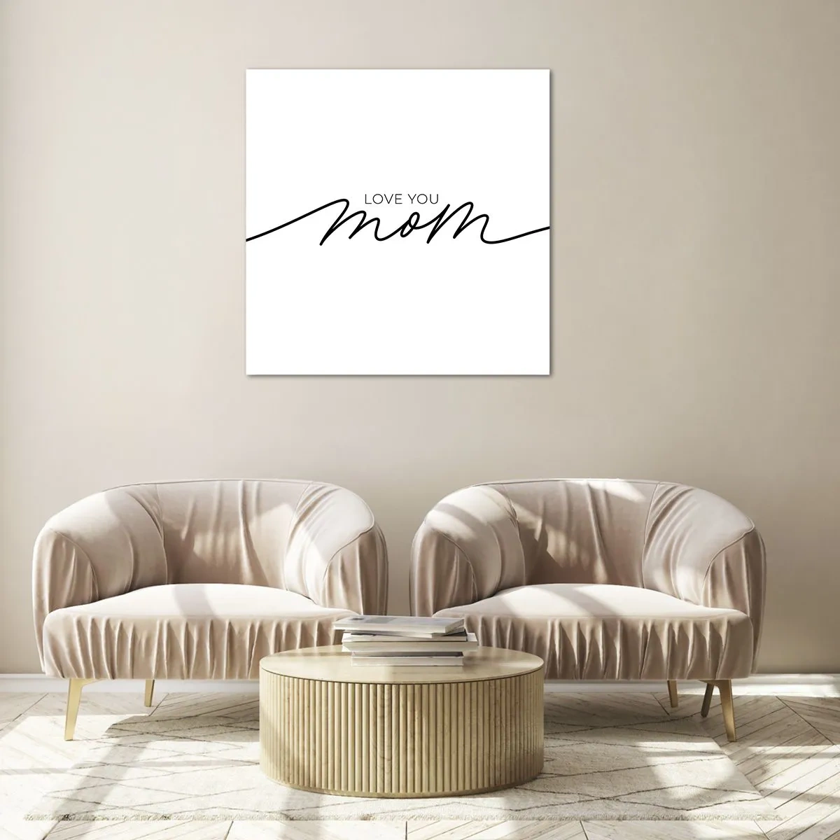 Glasbild - Bild auf glas - Große Emotionen - 60x60 cm