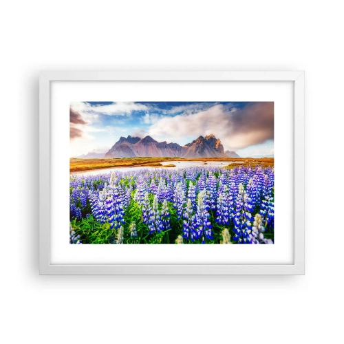 Poster in einem weißen Rahmen - Kraft und Strenge neben Sanftmut - 40x30 cm