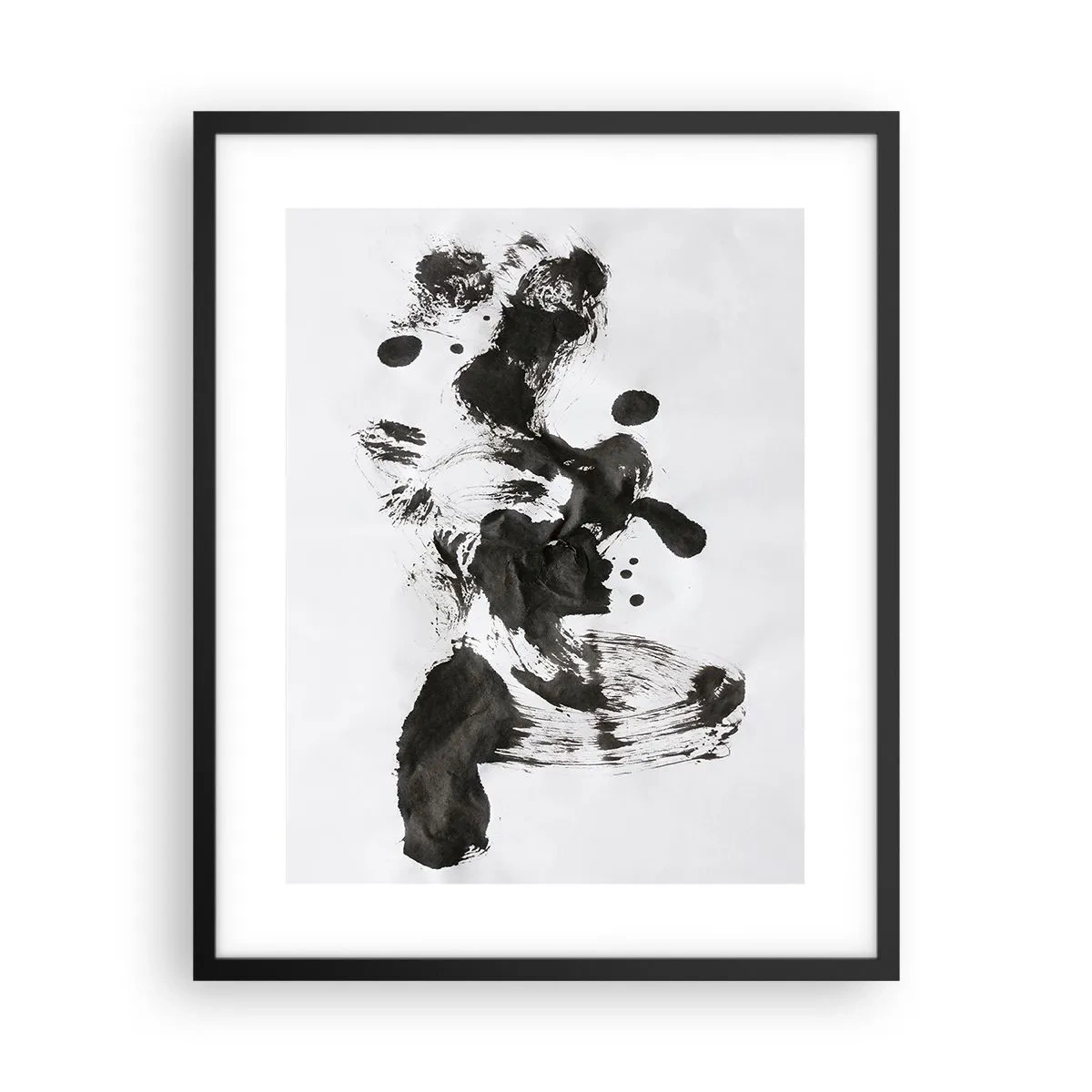 Poster in einem schwarzem Rahmen - Obwohl das Wahnsinn ist, steckt darin eine Methode? - 40x50 cm