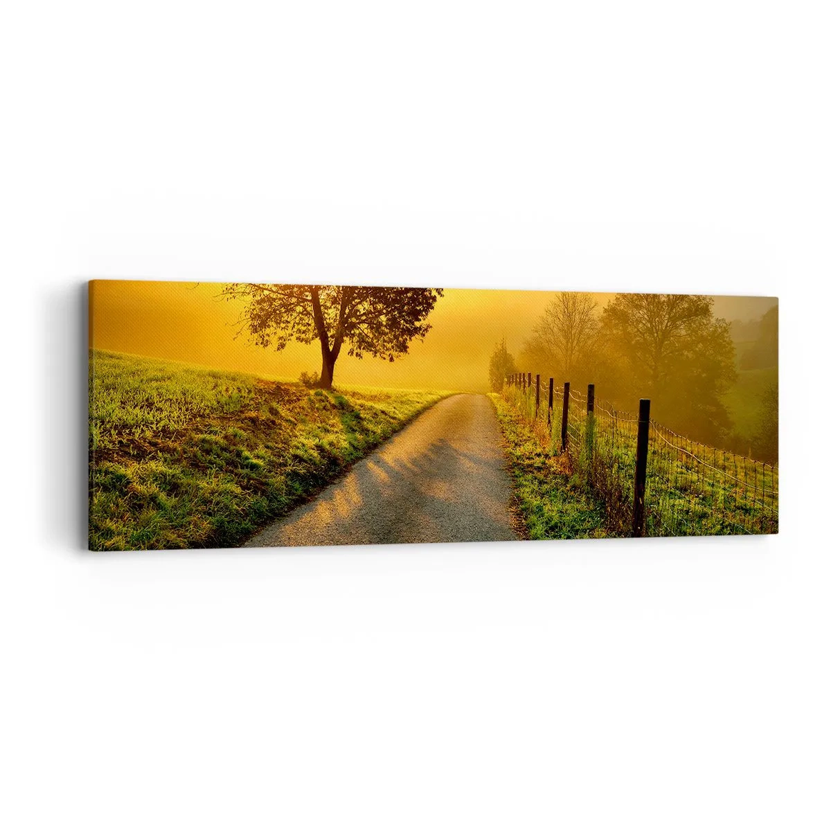 Bild auf Leinwand - Leinwandbild - Honig-Nachmittag - 90x30 cm