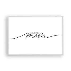 Poster in einem weißen Rahmen - Große Emotionen - 100x70 cm