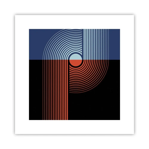 Poster - In einer geometrischen Umarmung - 30x30 cm