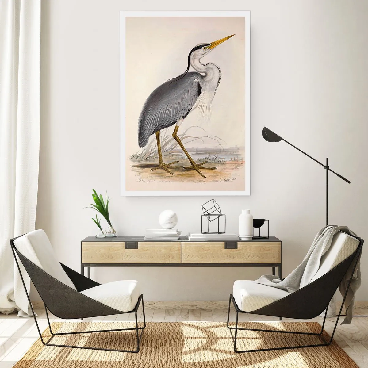 Poster - Reiher Gnade - 40x50 cm