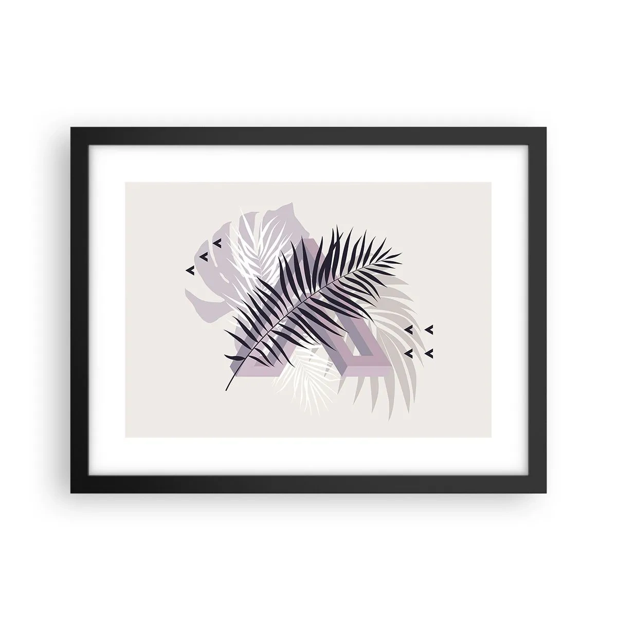 Poster in einem schwarzem Rahmen - Der Schatten des Schattens - 40x30 cm