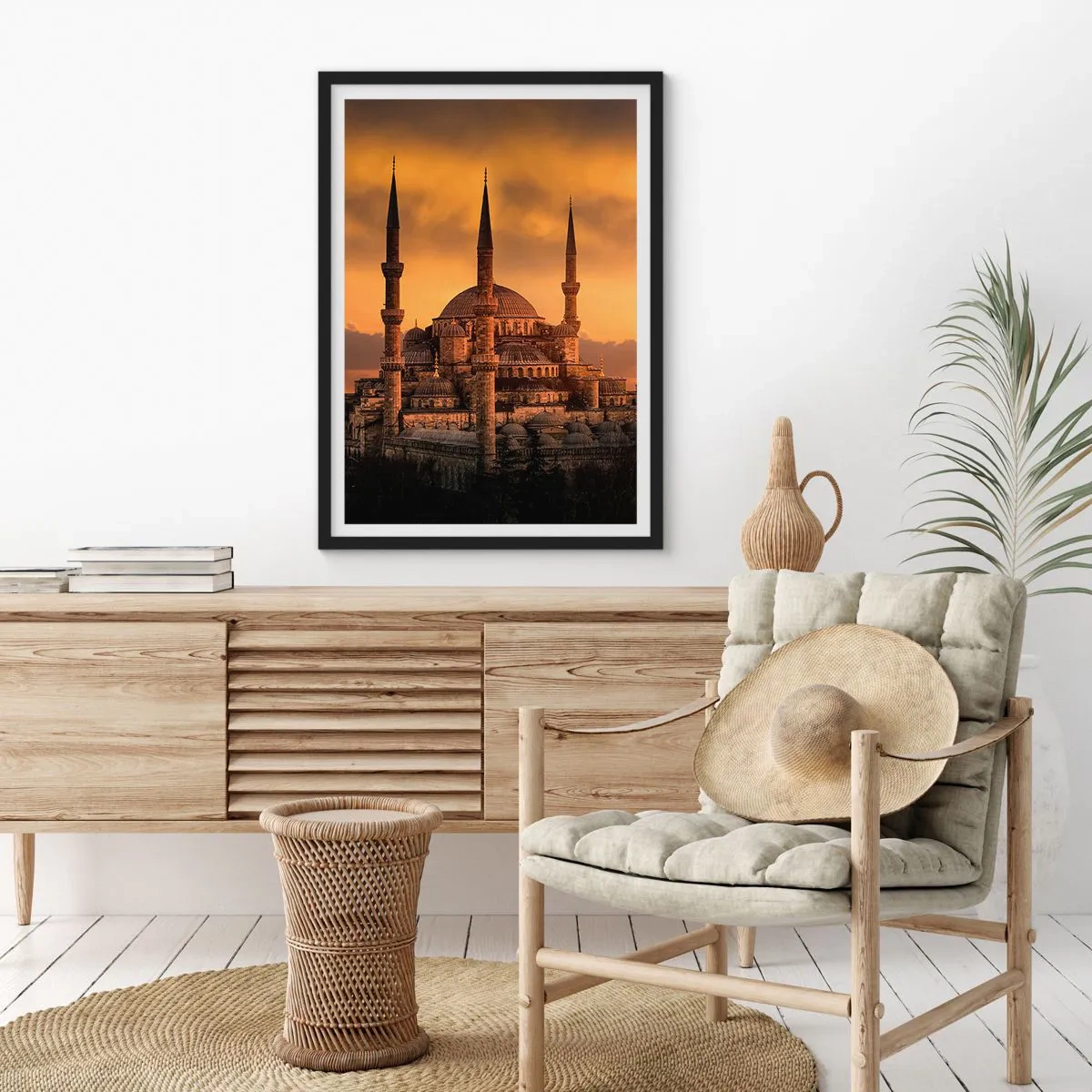 Poster in einem schwarzem Rahmen - Gott ist großartig - 61x91 cm