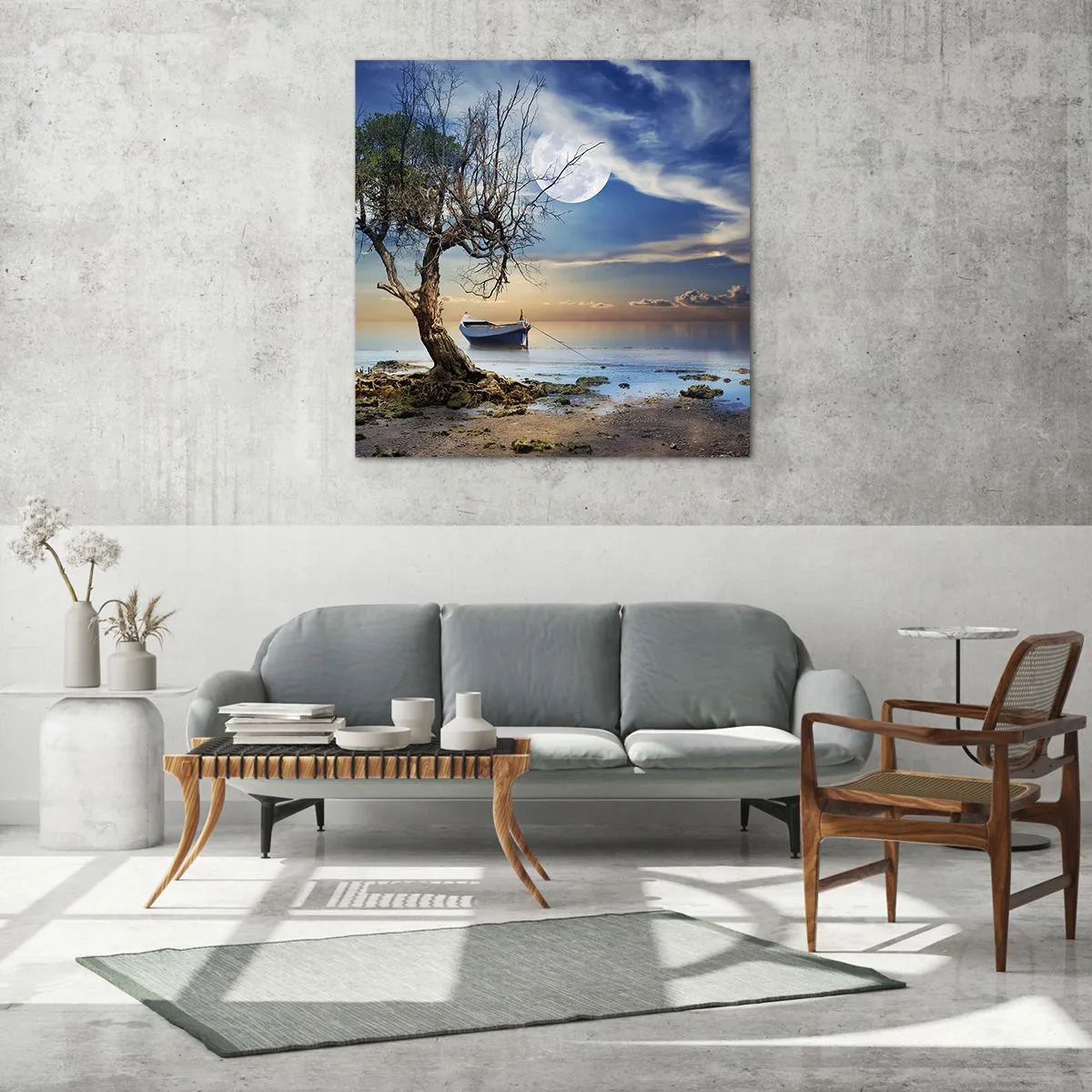 Glasbild - Bild auf glas - Ist das das Ende oder der Anfang? - 60x60 cm
