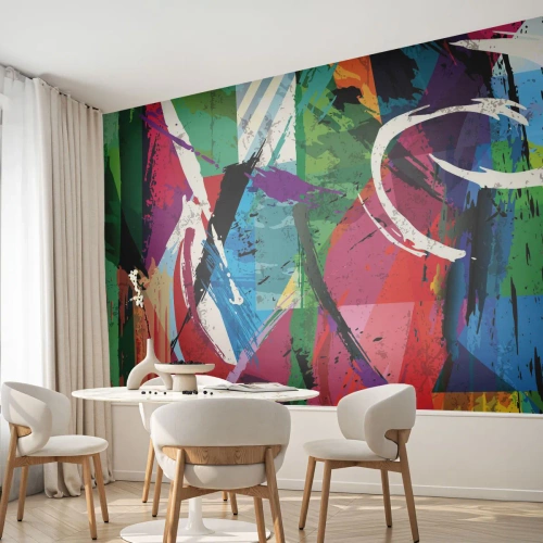 Fototapete Standard Eco - Schnell, spritzig und springt - Abstraktion, Stück, Moderne Kunst - 200x140 cm