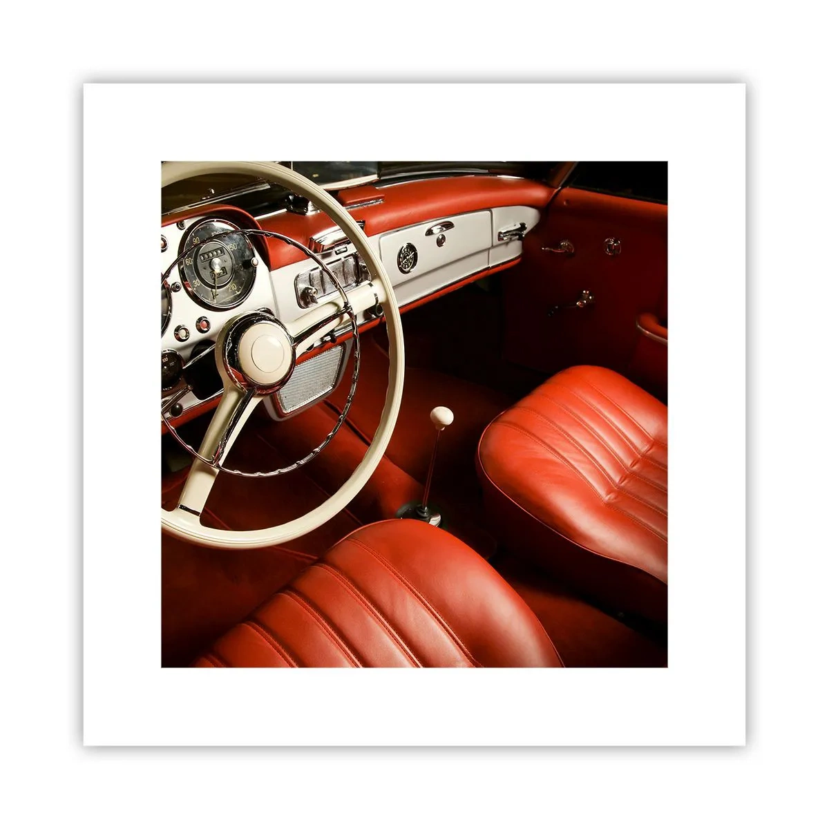 Poster - Luxus im Vintagestil - 30x30 cm