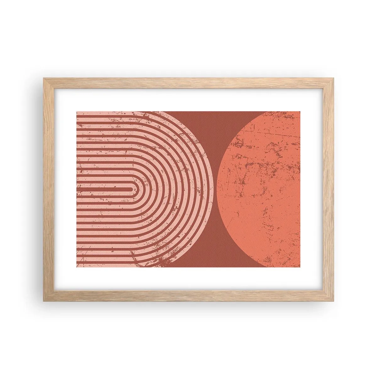 Poster in einem Rahmen aus heller Eiche - Enge Beziehung - 40x30 cm