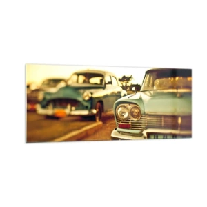 Glasbild - Bild auf glas - Wir werden abwarten und sehen - 100x40 cm