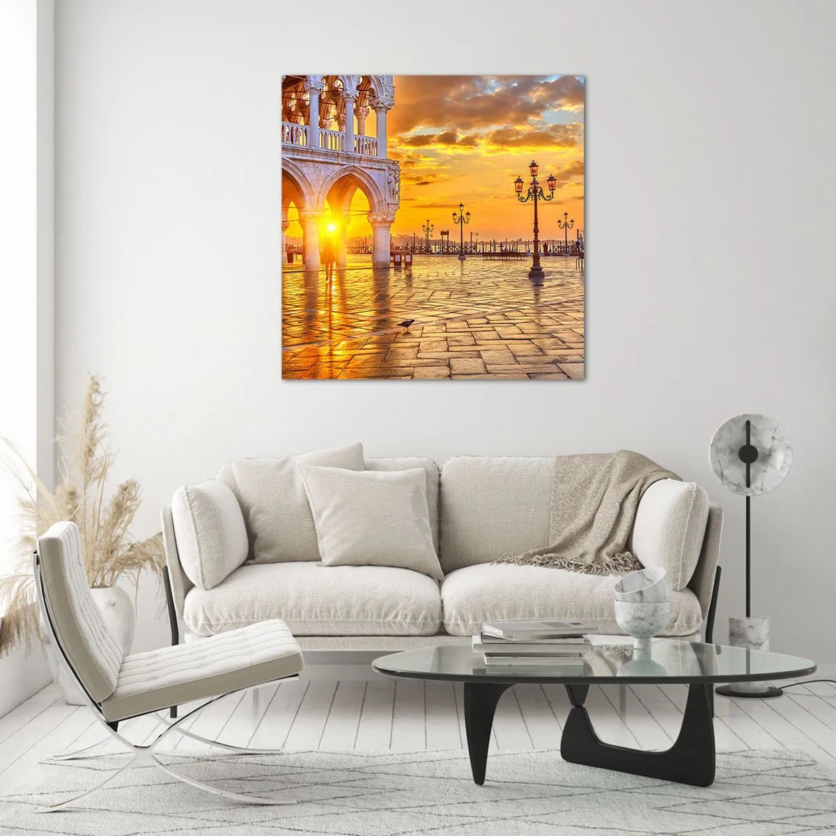 Glasbild - Bild auf glas - Wo sind alle? - 60x60 cm